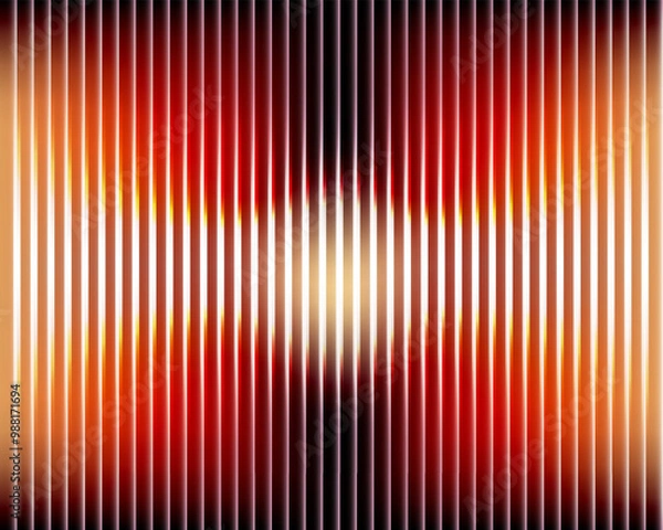 Fototapeta  A dark background with an abstract pattern and an overlay of multicolored light highlights.The ribbed texture of the glass. Vector illustration