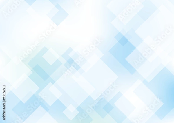 Fototapeta 透明感のある幾何学模様の抽象的背景