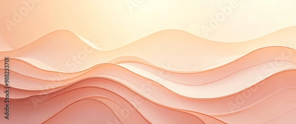 Fototapeta Abstract Peach and White Swirling Background