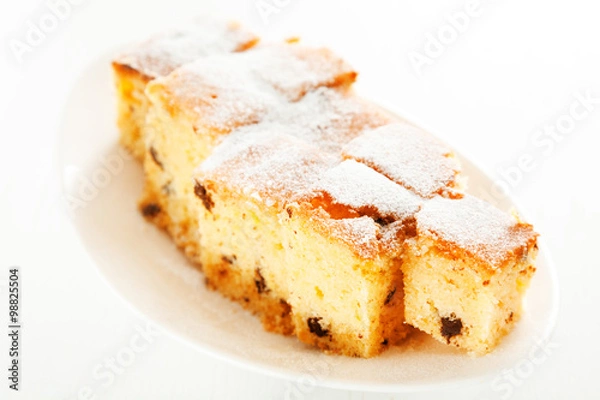 Fototapeta Homemade lemon cake