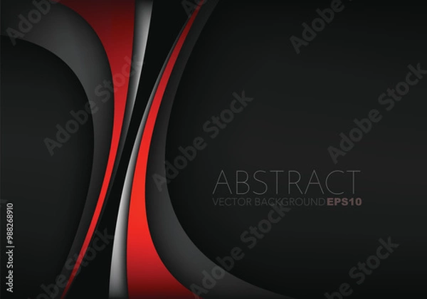 Obraz graphic vector curve line overlap background for text and message design