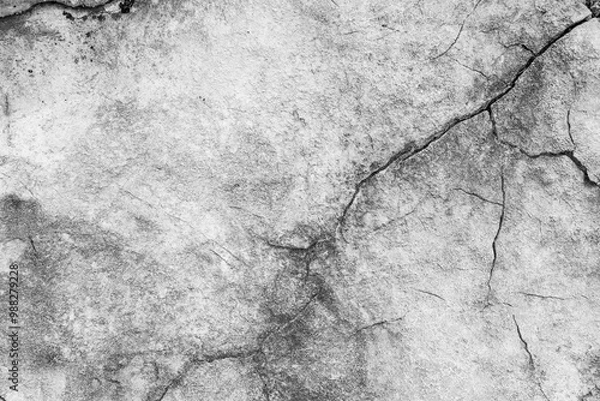 Obraz Black and white stone texture. Gray natural rock. Perfect for background.