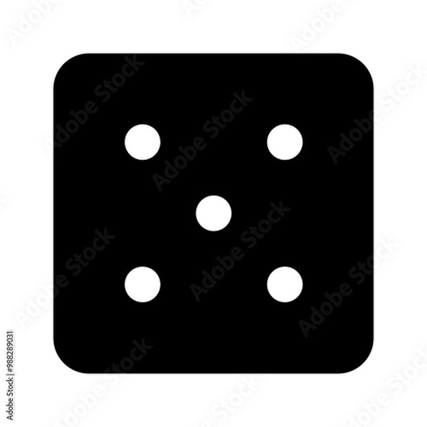 Obraz Dice Five Icon
