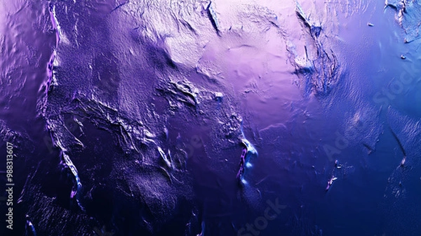 Obraz Textured metallic surface in Future Dusk color with violet gradient and abstract highlights