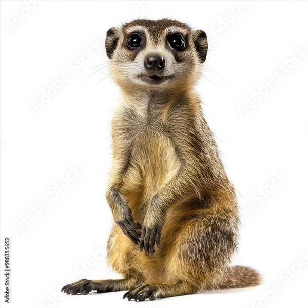 Fototapeta A wild animal prepared for scientific study, isolated on a clean white background, showing precise details