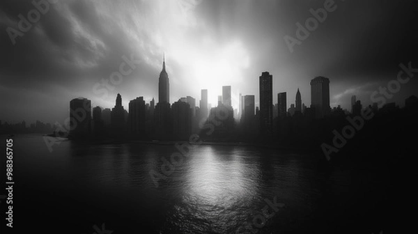 Obraz An ultra realistic photo of the new york city skyline
