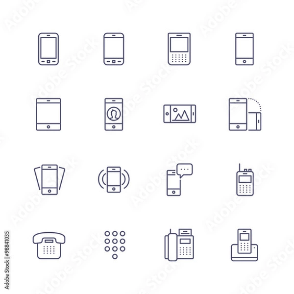Obraz Devices icons