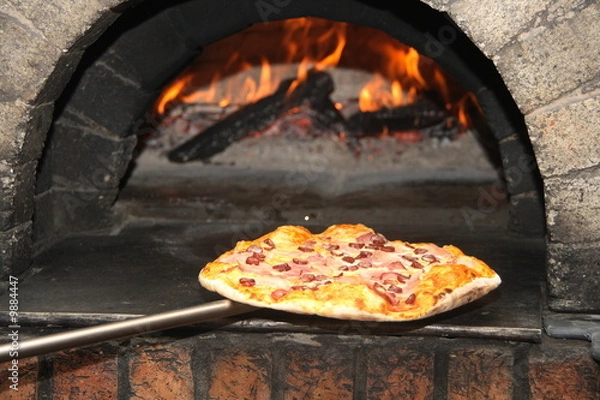 Obraz roasting pizza