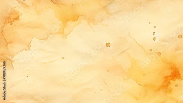Obraz Aged paper texture with orange stains and watercolor-like imperfections
