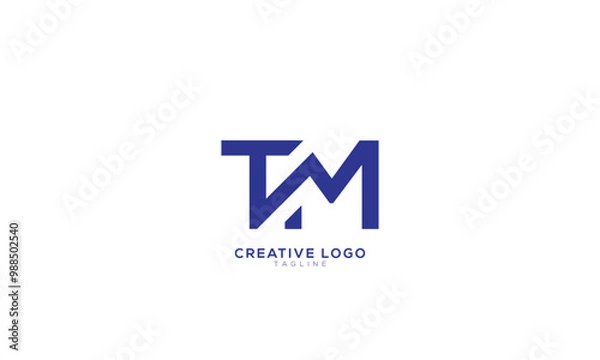Fototapeta TM MT Abstract initial monogram letter alphabet logo design