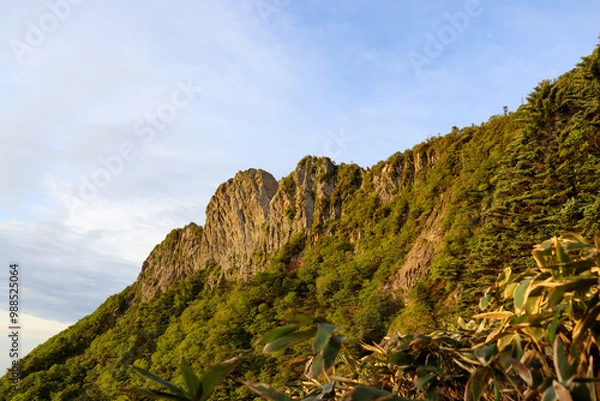 Obraz 早朝の石鎚山頂上
