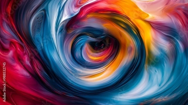 Fototapeta Abstract Swirls of Color: A Psychedelic Journey