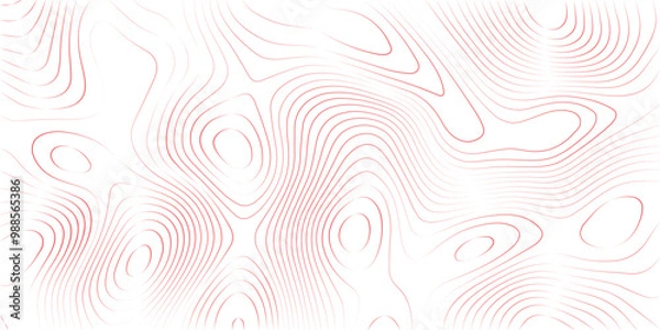 Obraz Transparent PNG Topographic line map. Modern design with White background with Topographic map background geographic line map. Modern design with White background with topographic wavy pattern design.