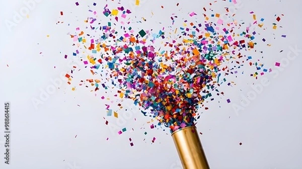 Obraz Confetti Explosion From Party Popper.