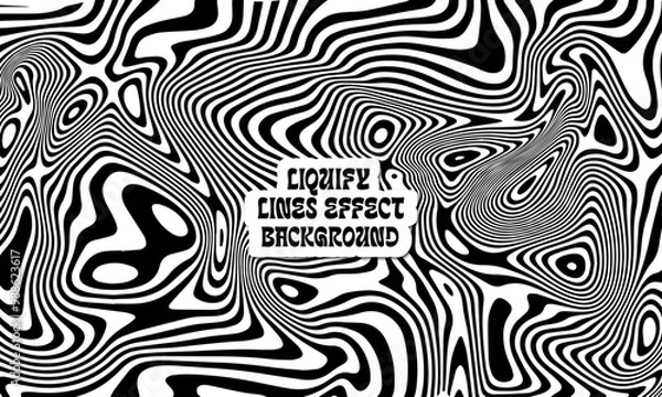 Obraz Liquify Lines Effect Backround	