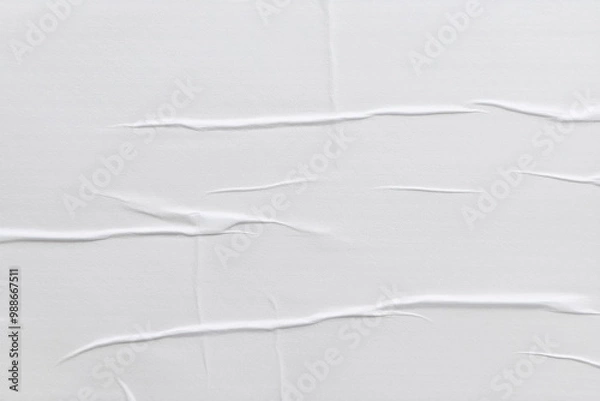 Fototapeta Light grey background with minimal glued paper texture.