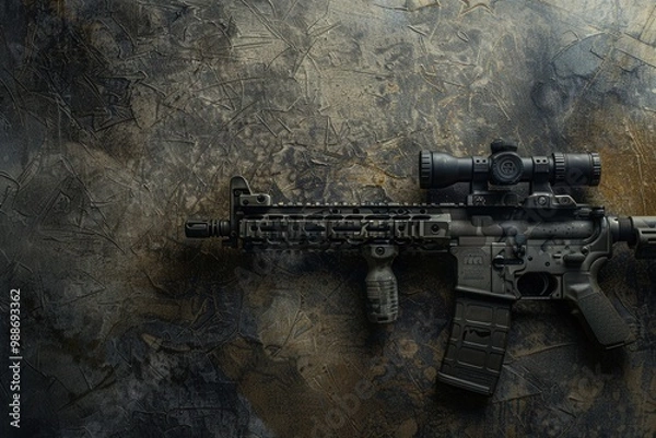 Obraz Tactical Warfare. High detailed plain background concept