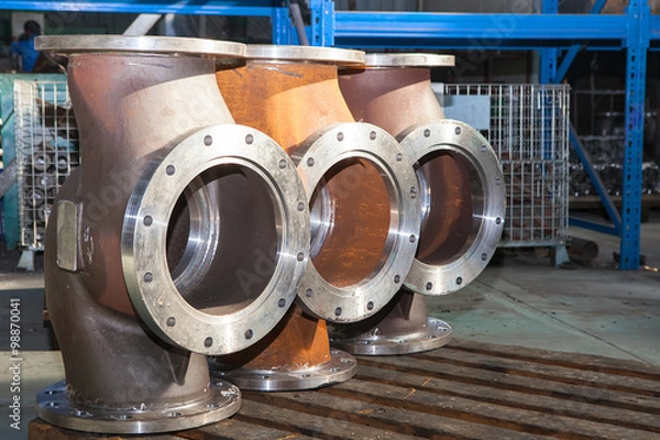 Fototapeta Industrial background from part of valves