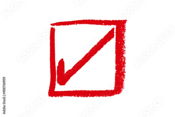 Fototapeta red pencil strokes isolated on transparent background