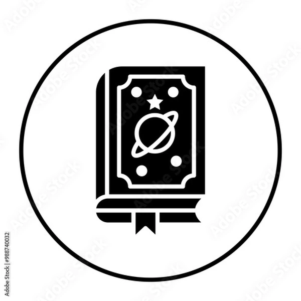 Fototapeta Fiction vector icon. Can be used for Literature iconset.