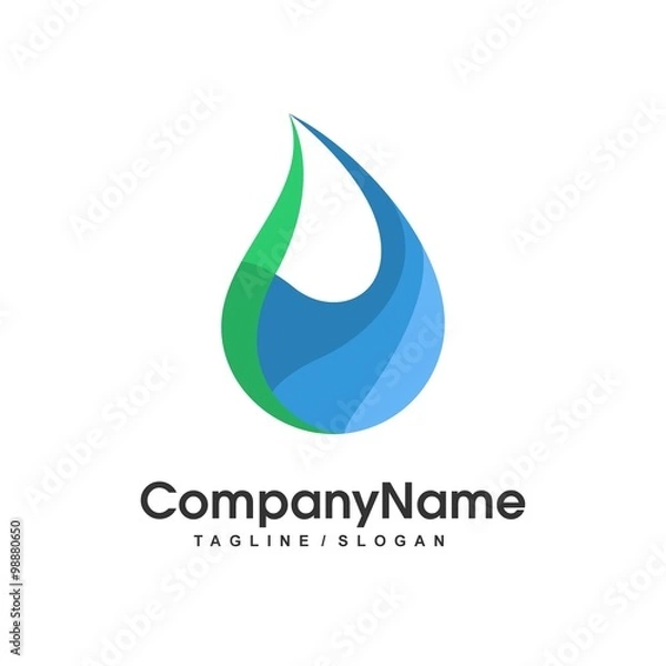 Fototapeta Wave Water Logo