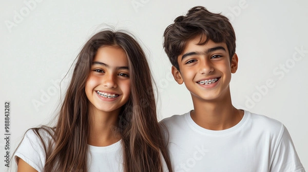 Obraz kids with braces