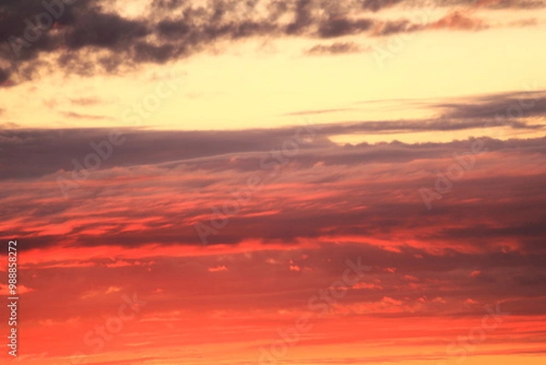 Fototapeta 美しい夕焼け雲