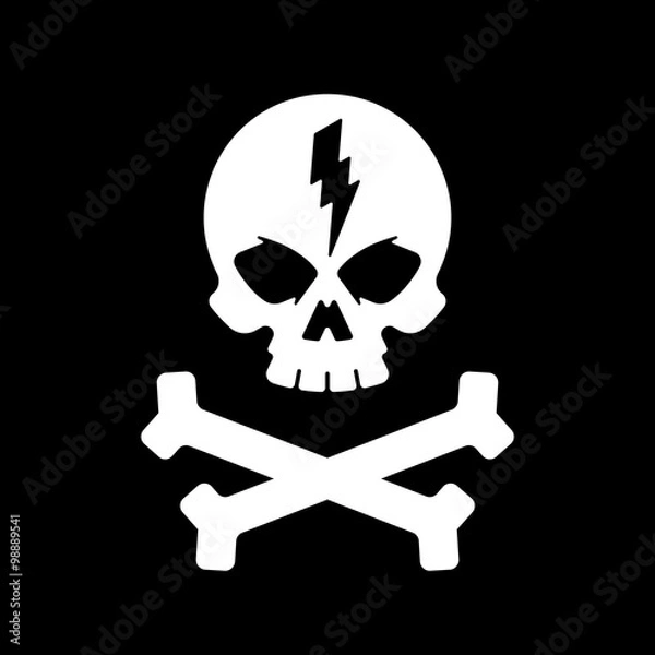 Fototapeta Pirate skull
