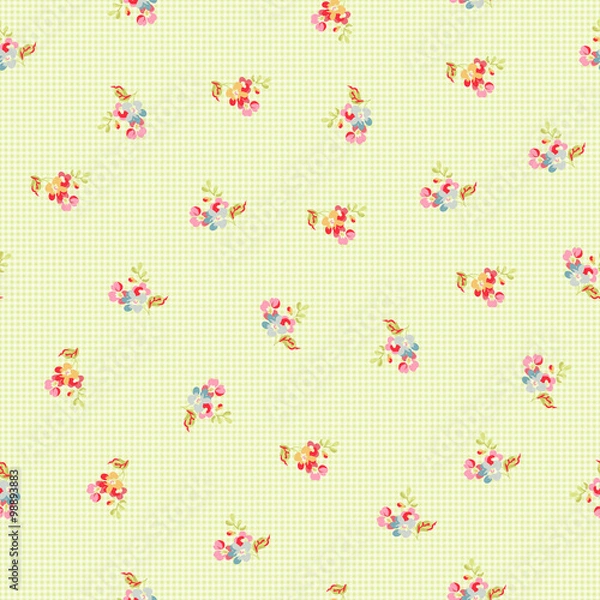 Fototapeta Seamless Pattern with little flowers