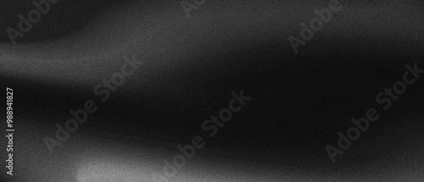 Fototapeta Abstract Grainy noise texture Monochrome black and white abstract fluid motion wave aesthetic gradient background, exclusive luxury elegant rich and wealth retro classic poster designs.