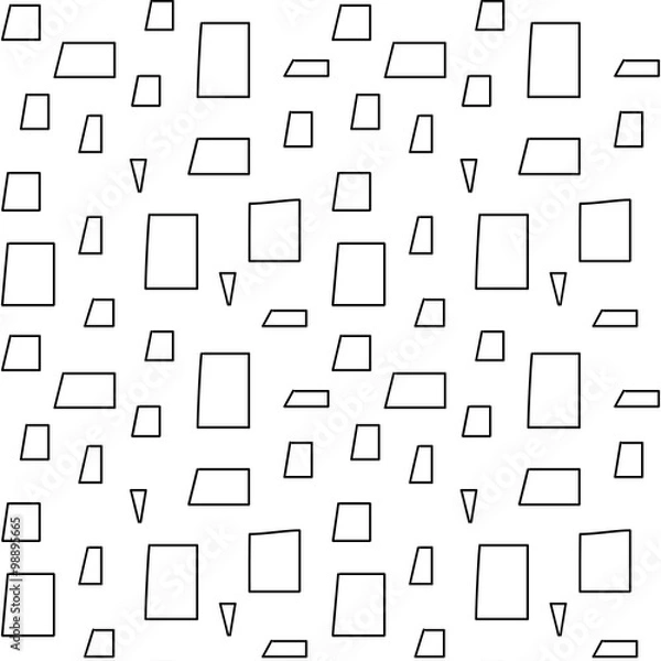 Fototapeta Monochrome elegant seamless pattern