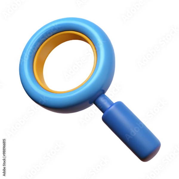 Obraz magnify icon zoom icon search icon find icon 3D illustration png
