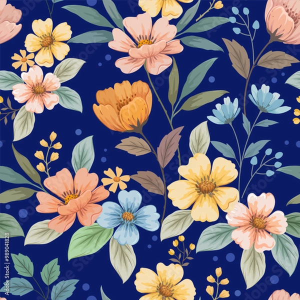 Fototapeta Flowers pattern1351