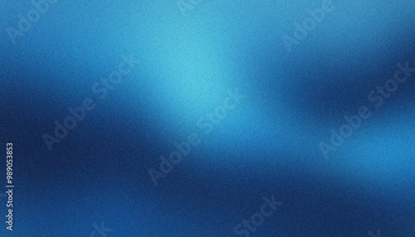 Fototapeta Blue gradient abstract background with a textured, grainy effect, evoking depth and motion