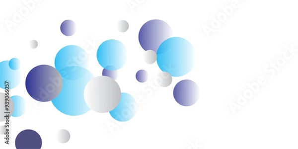 Obraz colourfull vector  with circles background, spheres. Abstract spots. style with colored gradient.
