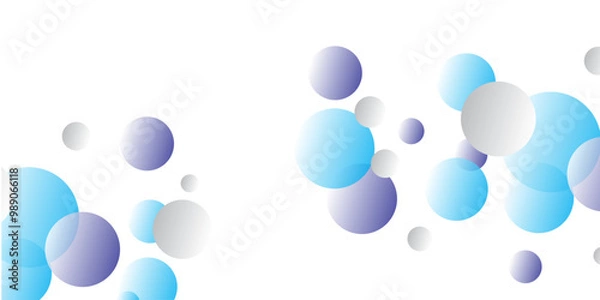 Obraz colourfull vector  with circles background, spheres. Abstract spots. style with colored gradient.
