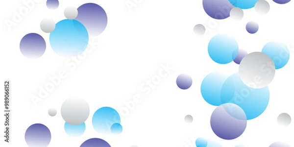 Obraz colourfull vector  with circles background, spheres. Abstract spots. style with colored gradient.
