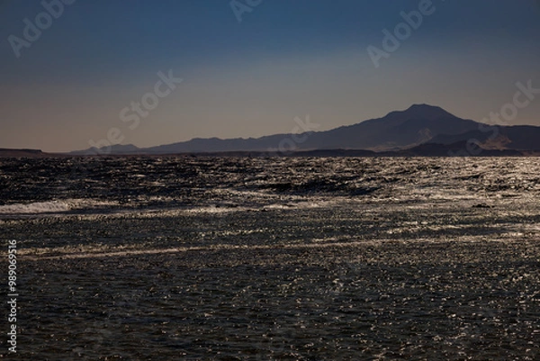 Fototapeta On the beach in Sharm el Sheikh, Island of Titan 