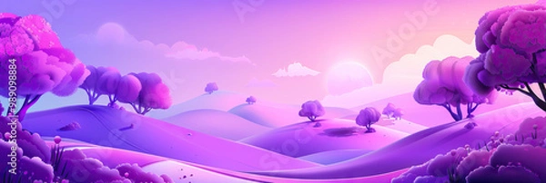 Obraz Purple Haze Gradient Sky Game Show Theme
