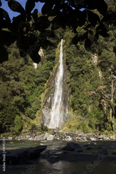 Obraz Cascada en Nueva Zelanda, isla sur