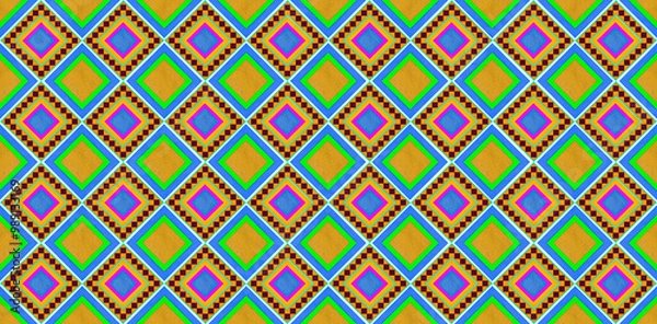 Obraz seamless colorful Plasticine border background art shape  square