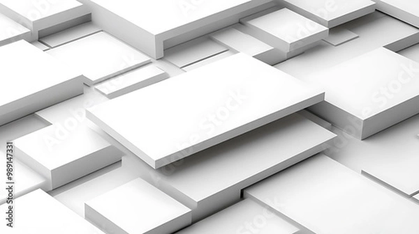 Fototapeta Under Workplace Celebrations minimalist Team Success Celebration Business Card offering large blank space lower left a custom note subtly highlighted by gentle 3D elements within a clean 2D background