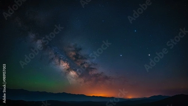 Fototapeta starry night sky