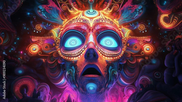 Fototapeta Cosmic Entity - Abstract Space and Nebula Artwork