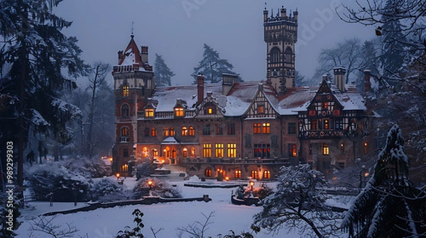 Obraz castle in winter