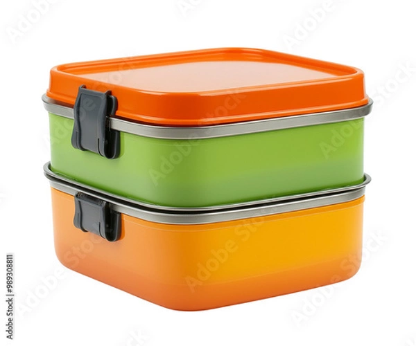 Obraz Tiffin Box isolated on Transparent Background

