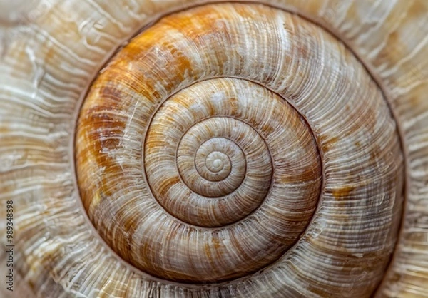 Fototapeta Close-up Macro Photography of Snail Shell