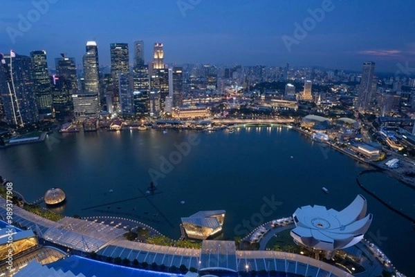 Obraz Singapore night view