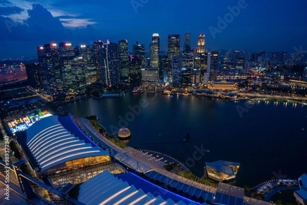 Obraz Singapore night view