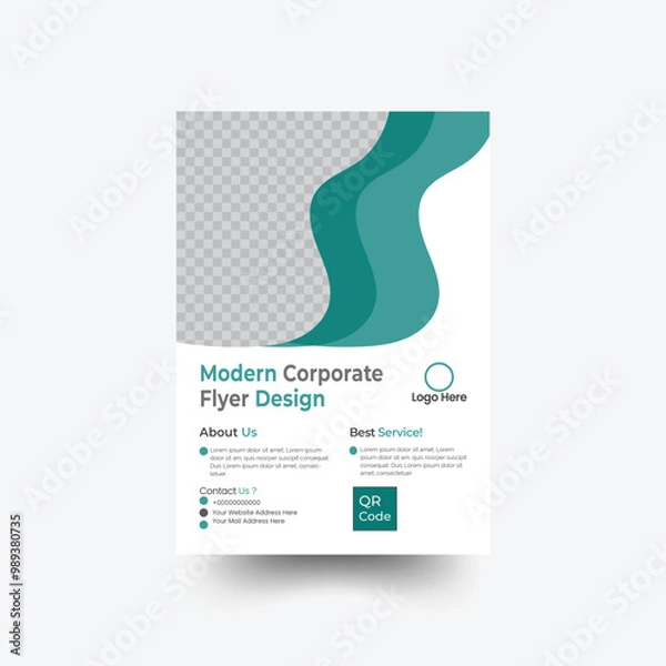 Fototapeta Brochure design,modern layout,flyer in A4,Corporate business flyer template design,Business flyer template,Creative Corporate Flyer Design
